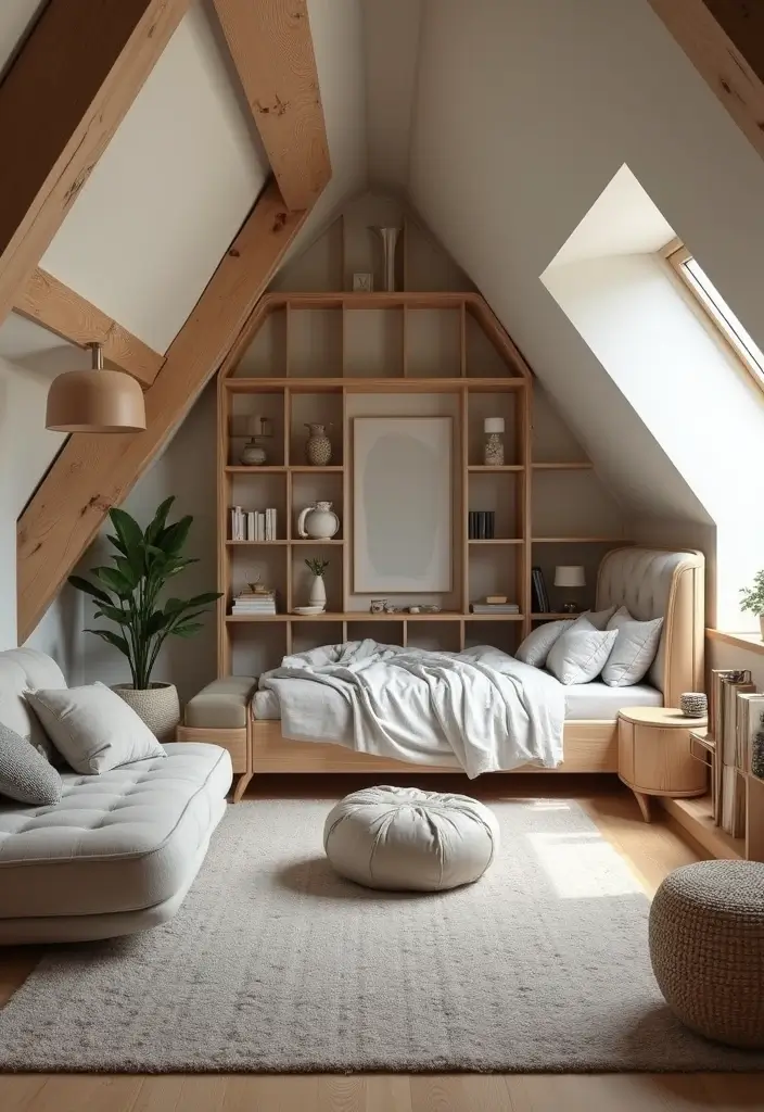 27 Attic Bedroom Ideas Master Suite That Feel Private Luxurious 13. Customizable Modular Furniture