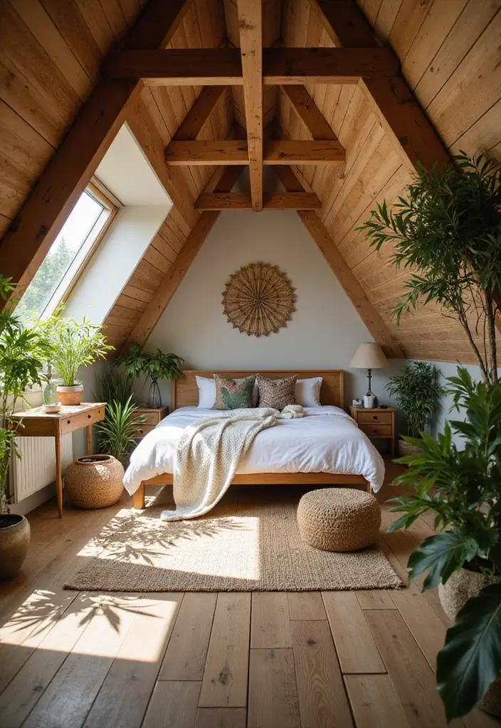 27 Attic Bedroom Ideas Master Suite That Feel Private Luxurious 18. Incorporate Natural Elements