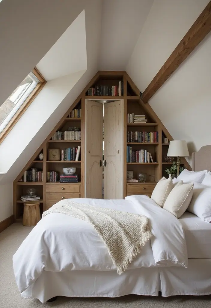 27 Attic Bedroom Ideas Master Suite That Feel Private Luxurious 19. Stylish Room Dividers