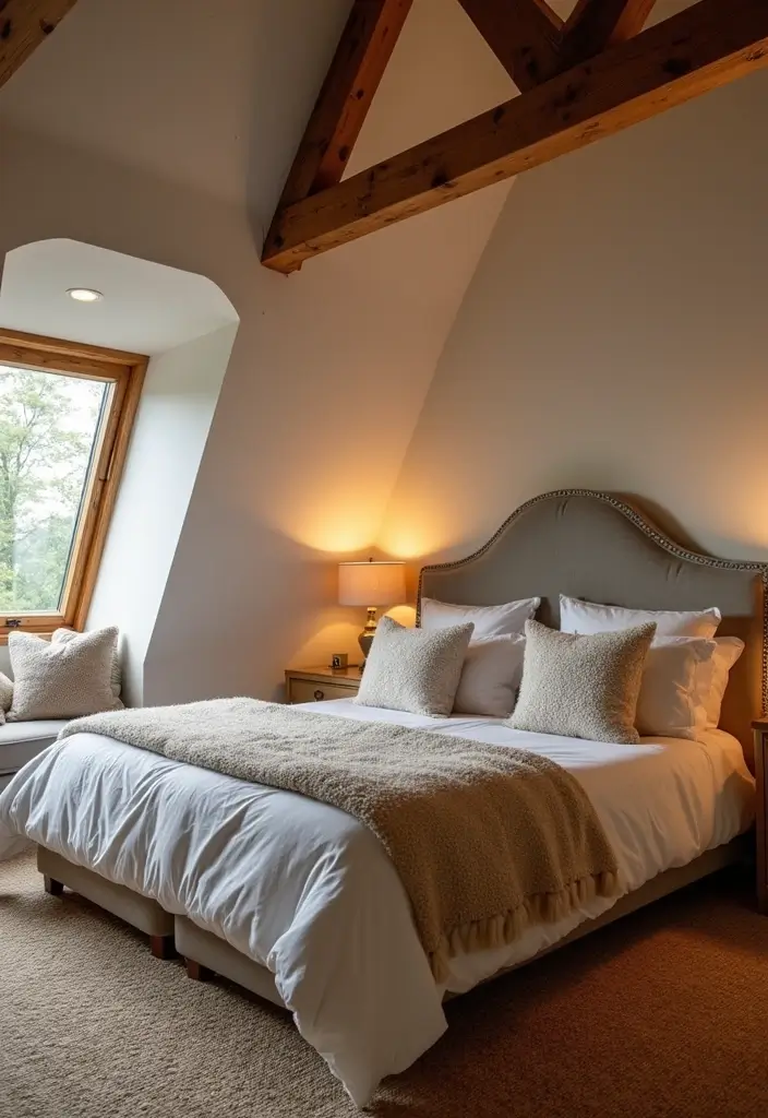 27 Attic Bedroom Ideas Master Suite That Feel Private Luxurious 22. Emphasis on Comfort