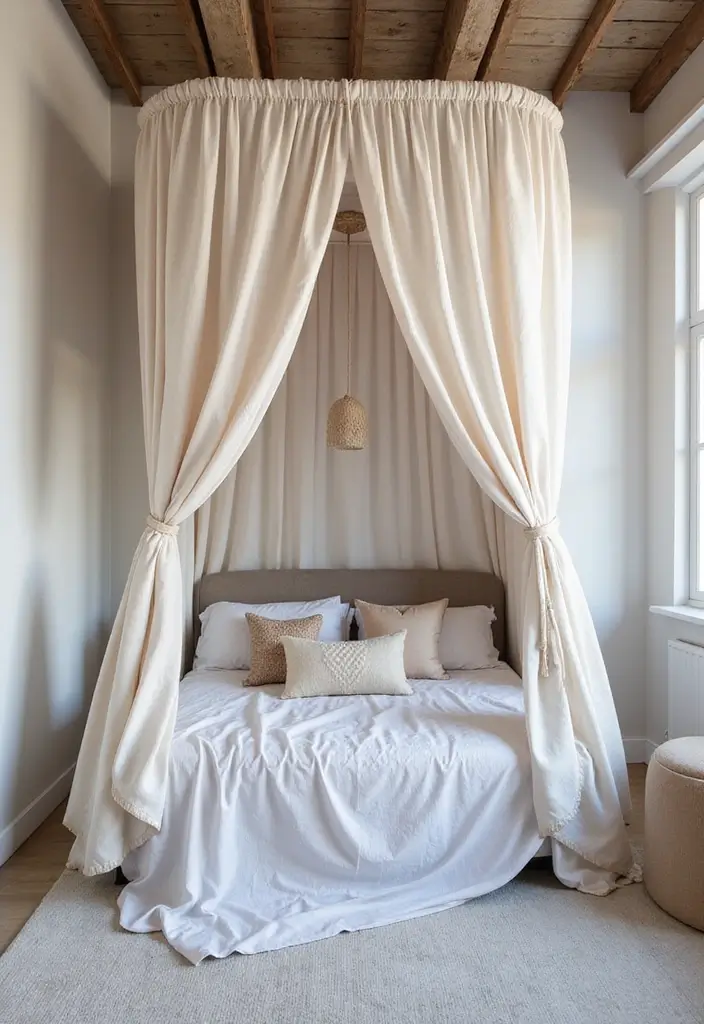 27 Teen Loft Bedroom Ideas That Are Modern and Multi Functional 12. Trendy Canopy Beds