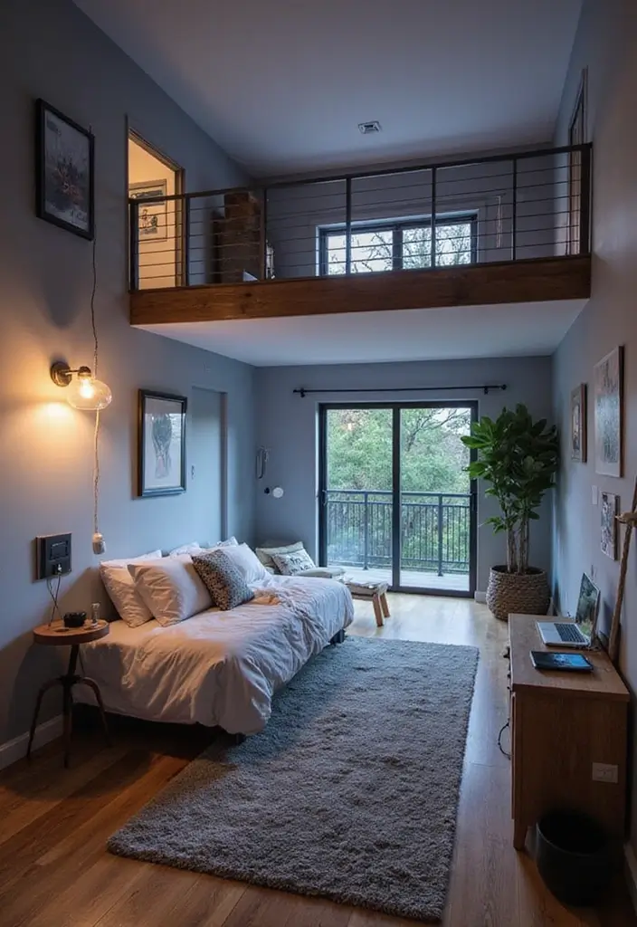 27 Teen Loft Bedroom Ideas That Are Modern and Multi Functional 14. Integrated Tech Solutions