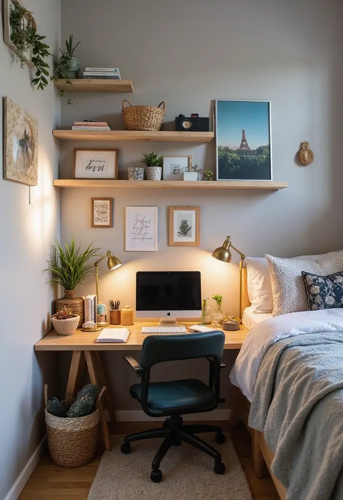 27 Teen Loft Bedroom Ideas That Are Modern and Multi Functional 22. Personalized Workspaces