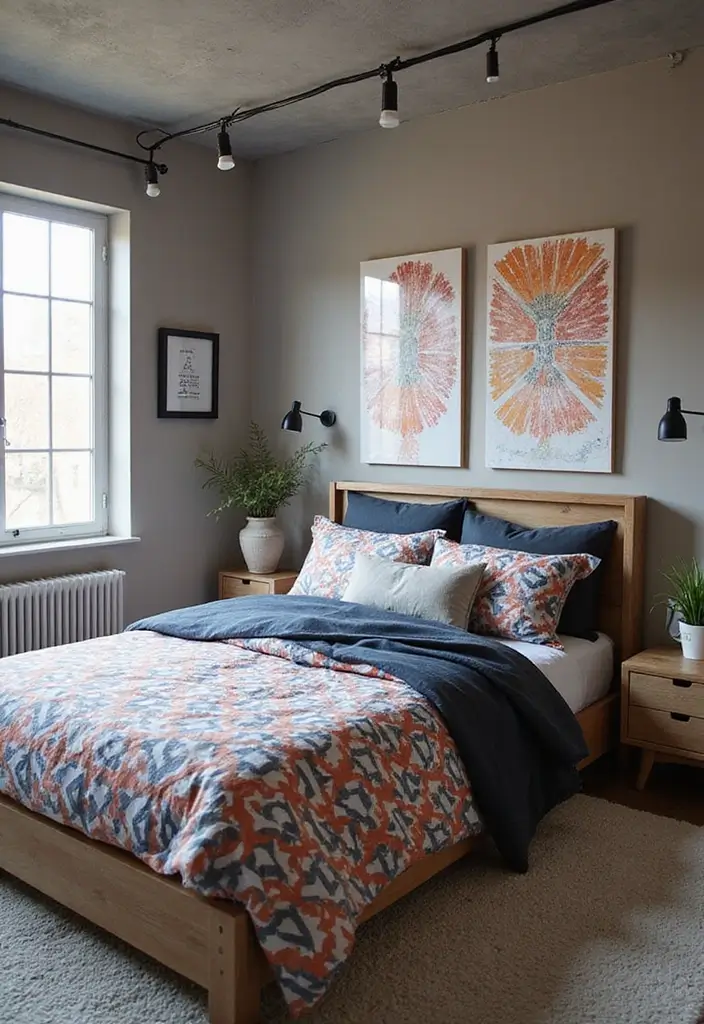 27 Teen Loft Bedroom Ideas That Are Modern and Multi Functional 26. Geometric Patterns