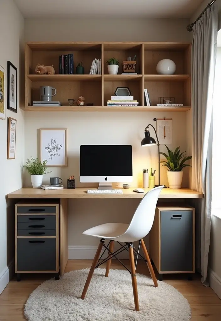 27 Teen Loft Bedroom Ideas That Are Modern and Multi Functional 4. Multi Purpose Desk Nooks