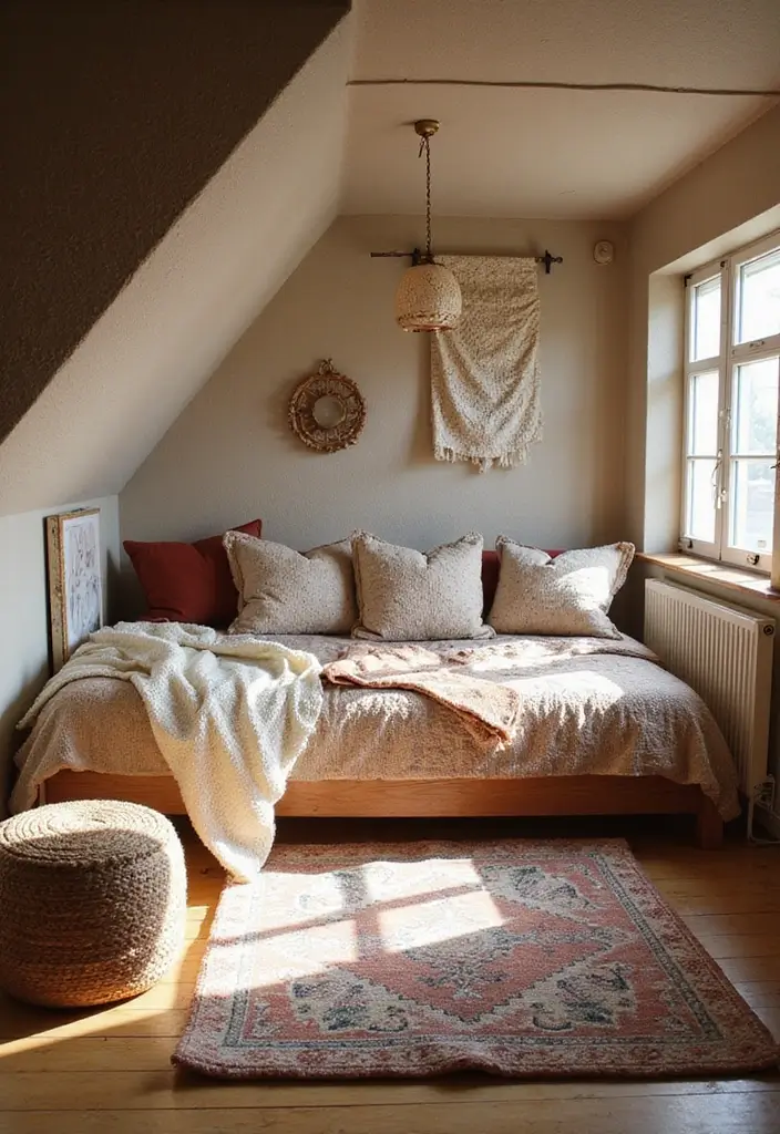 27 Teen Loft Bedroom Ideas That Are Modern and Multi Functional 5. Soft Textiles for Comfort