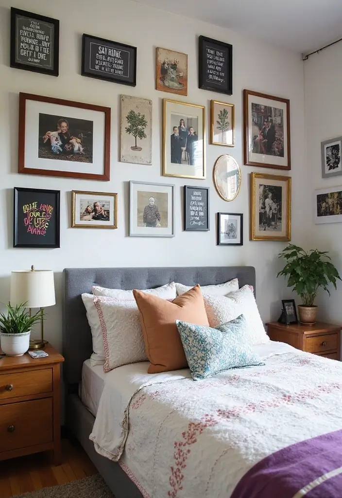 27 Teen Loft Bedroom Ideas That Are Modern and Multi Functional 9. Personalized Wall Art