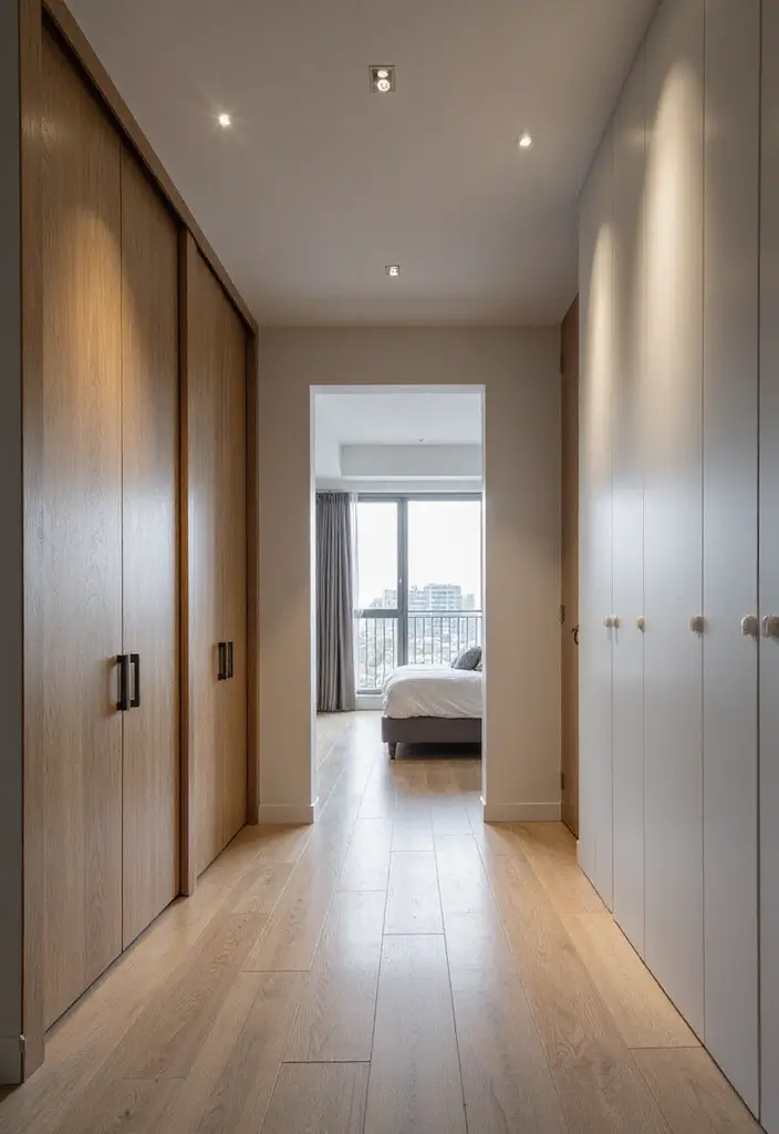 28 Long Narrow Bedroom Ideas That Fix Tricky Layouts 18. Use Pocket Doors for Room Dividers