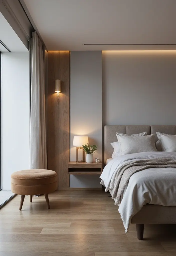 28 Long Narrow Bedroom Ideas That Fix Tricky Layouts 20. Floating Nightstands Save Space