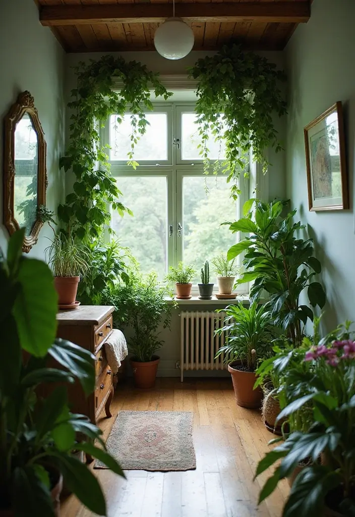 28 Long Narrow Bedroom Ideas That Fix Tricky Layouts 28. Celebrate Your Space with Greenery