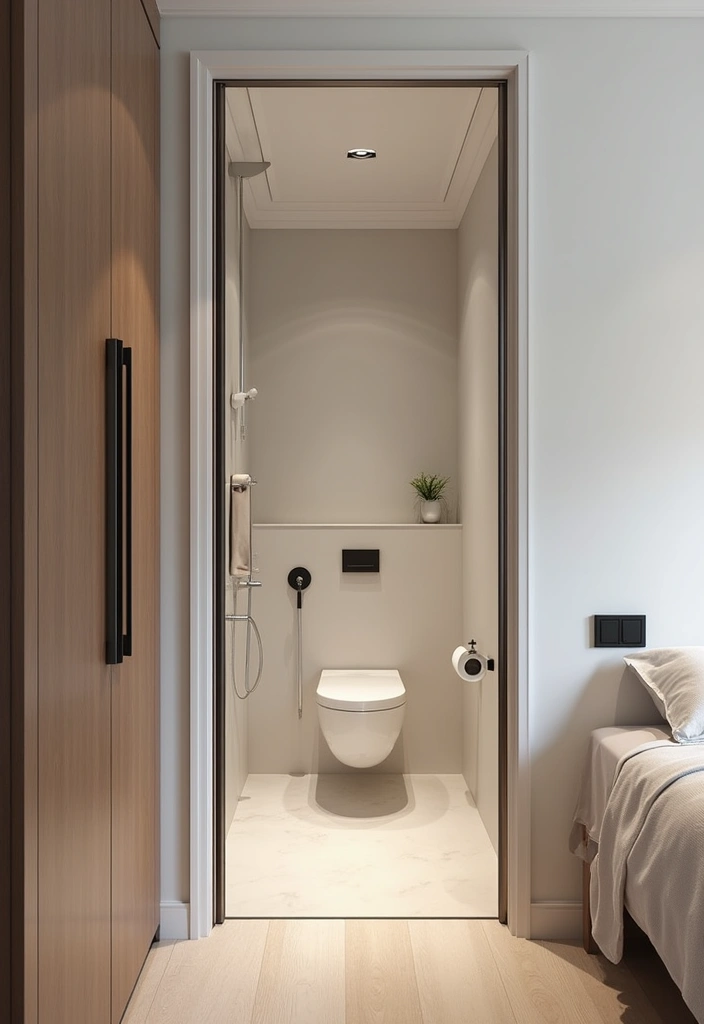 28 Small Bedroom Mirror Ideas That Make Rooms Look Bigger 21. Mirrored Bathroom Doors