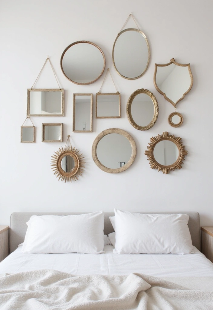 28 Small Bedroom Mirror Ideas That Make Rooms Look Bigger 5. Decorative Wall Mirrors