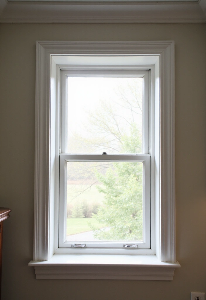 29 Small Bedroom Window Ideas That Brighten Tiny Spaces 7. Decorative Window Trim