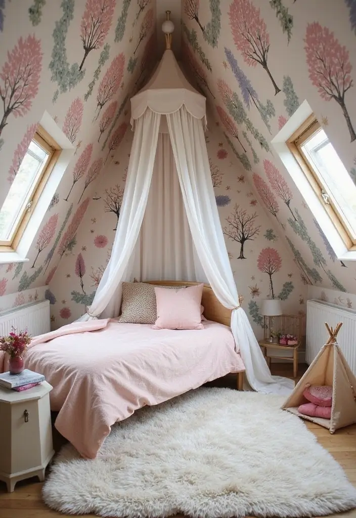 30 Attic Bedroom Ideas for Kids That Feel Magical and Fun 1. Fairytale Fantasy