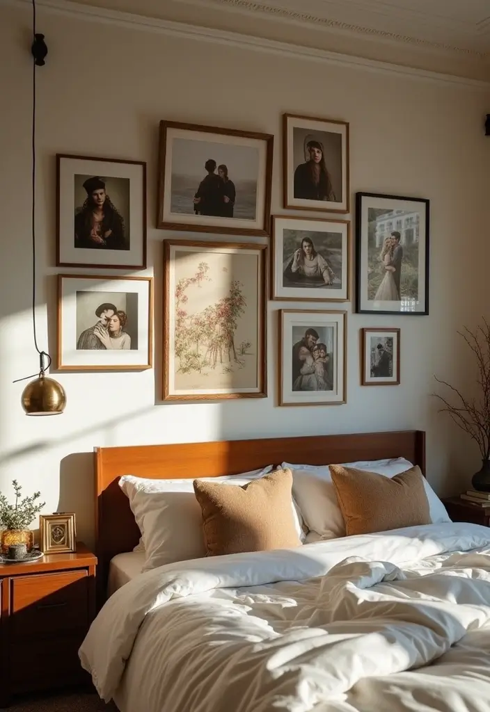 30 Bedroom Decor Ideas for Couples That Spark Instant Romance 3. Personalized Wall Art