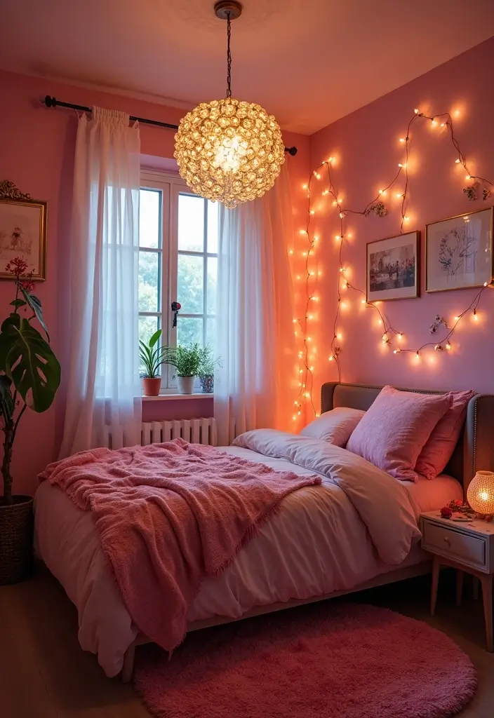 30 Bedroom Ideas for Teens That Look Straight Out of Pinterest 12. Statement Lighting