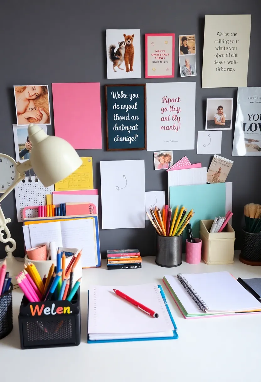 30 Bedroom Ideas for Teens That Look Straight Out of Pinterest 16. Creative Desk Spaces