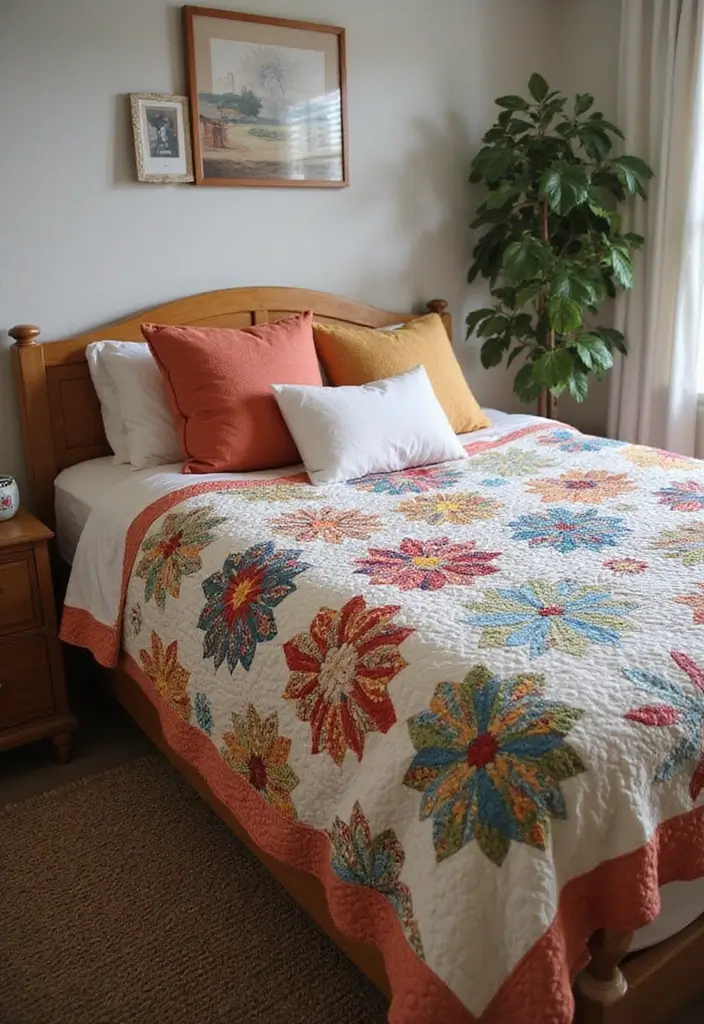 30 Bedroom Ideas for Teens That Look Straight Out of Pinterest 20. Patchwork Quilts