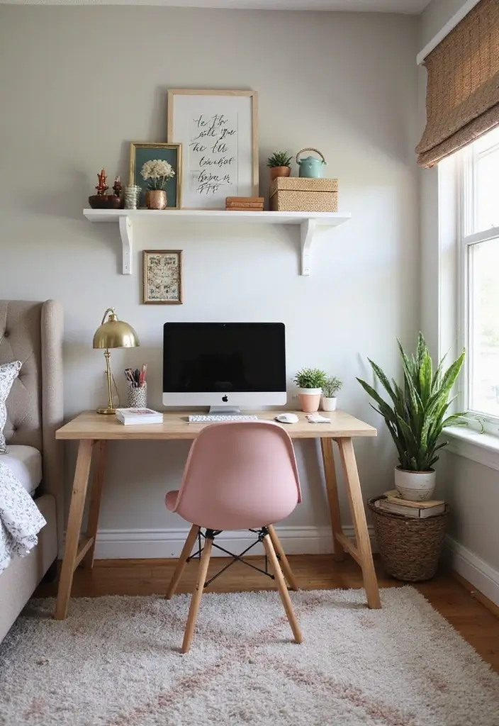 30 Bedroom Ideas for Teens That Look Straight Out of Pinterest 27. Chic Study Zones