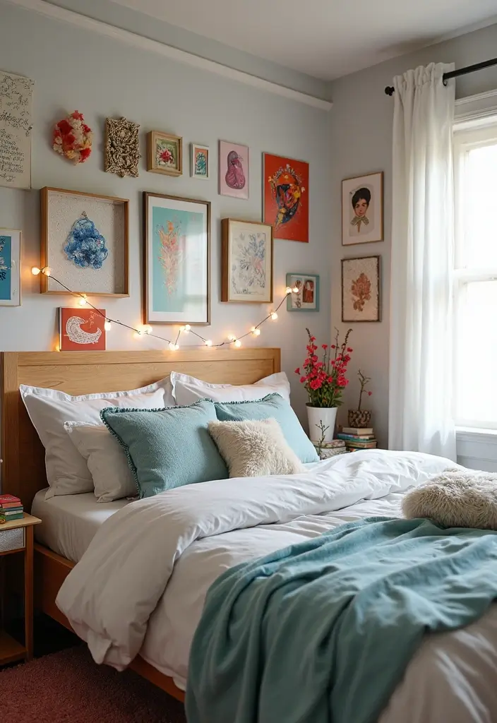 30 Bedroom Ideas for Teens That Look Straight Out of Pinterest 30. Personal Touches with DIY Art