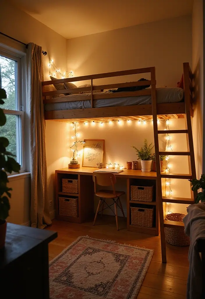30 Bedroom Set Up Ideas That Make Small Rooms Feel Big 1. Lofted Bed for Underlying Storage