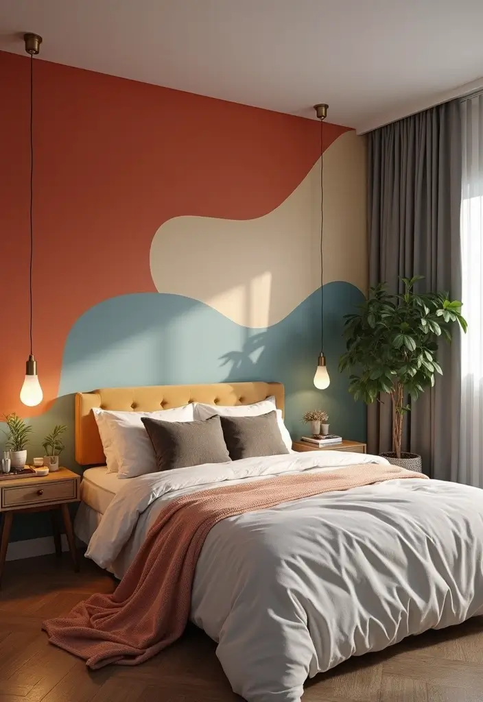 30 Bedroom Set Up Ideas That Make Small Rooms Feel Big 23. Focal Point Accent Wall