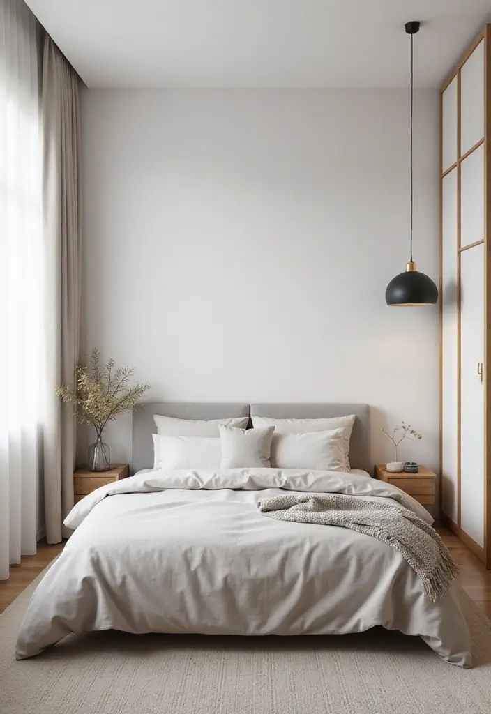 30 Bedroom Set Up Ideas That Make Small Rooms Feel Big 5. Minimalist Design for Clean Lines
