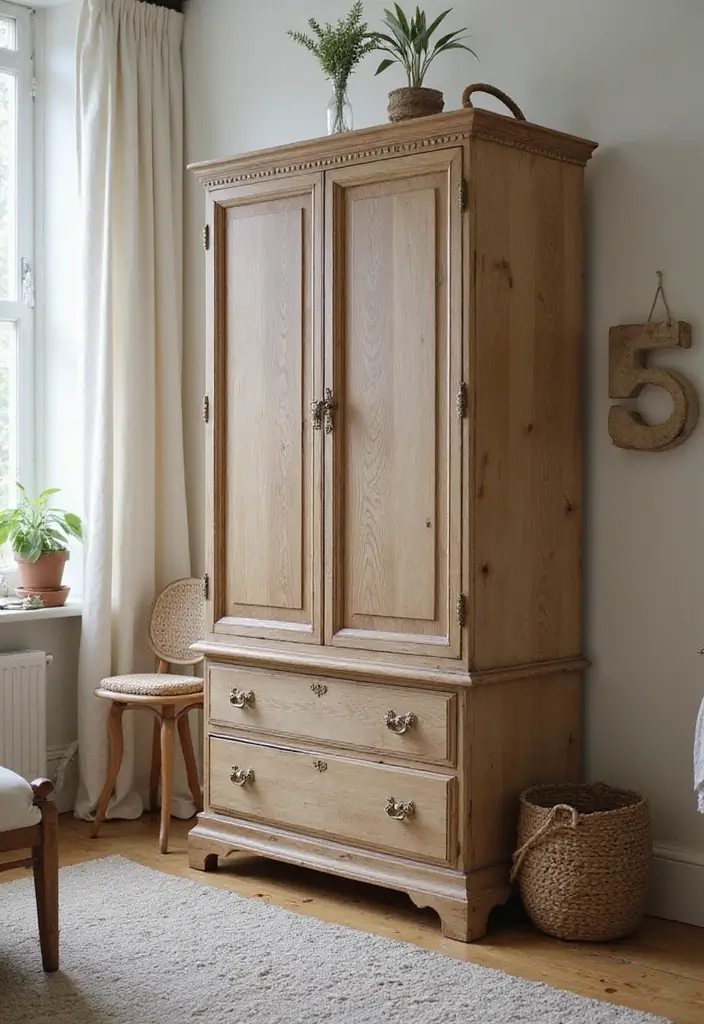 30 Bedroom Wall Storage Ideas That Save Space in Style 30. Repurpose Old Furniture