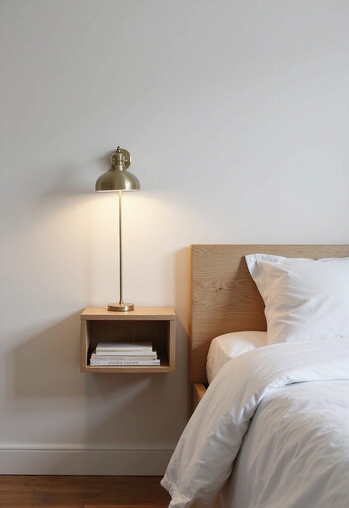 30 Bedroom Wall Storage Ideas That Save Space in Style 9. Wall Mounted Nightstands