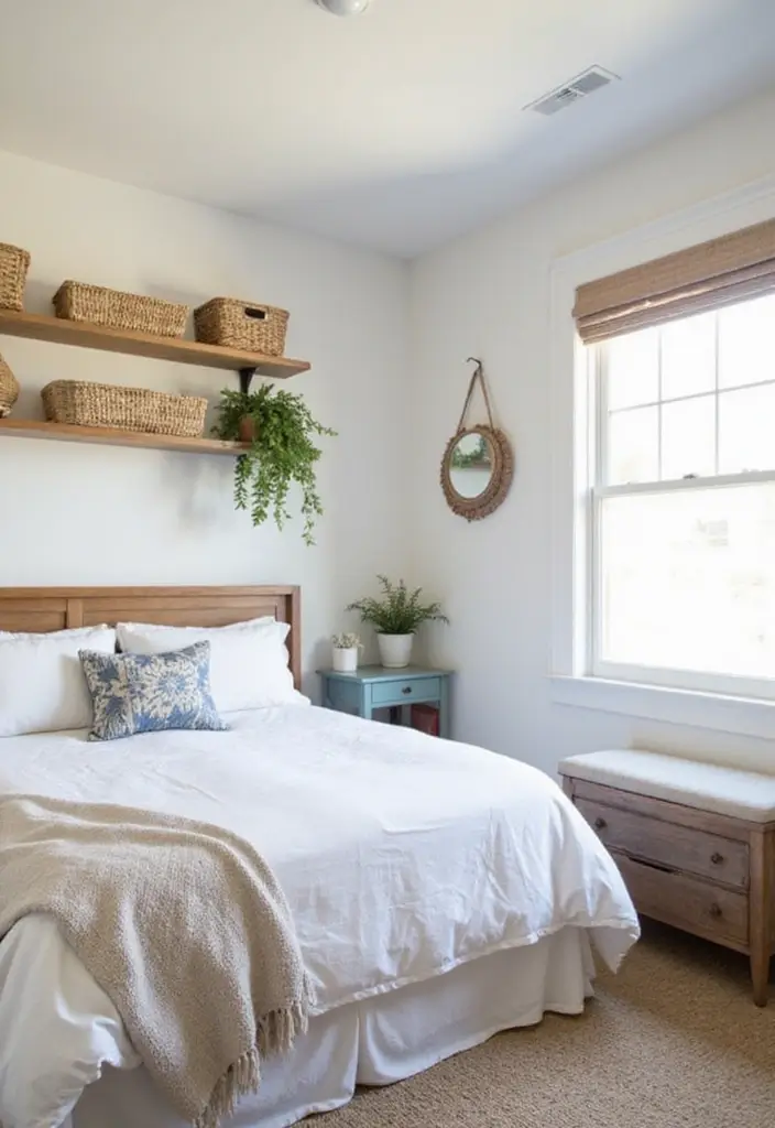 30 Calming Bedroom Ideas Inspiration for a Peaceful Retreat 12. Customized Storage Solutions