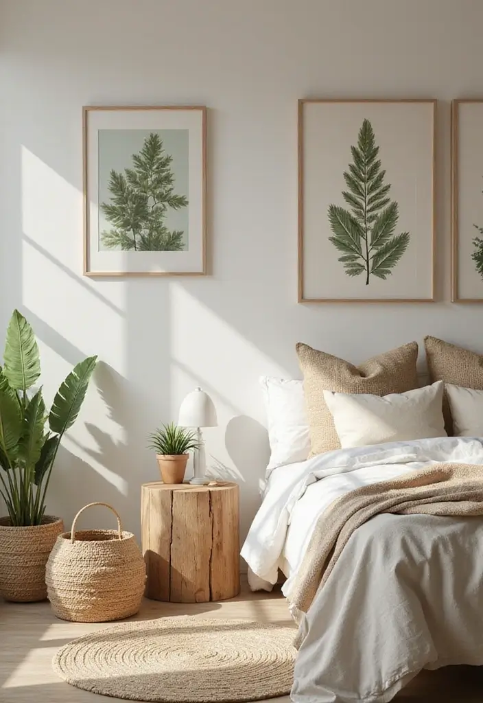 30 Calming Bedroom Ideas Inspiration for a Peaceful Retreat 2. Nature Inspired Decor