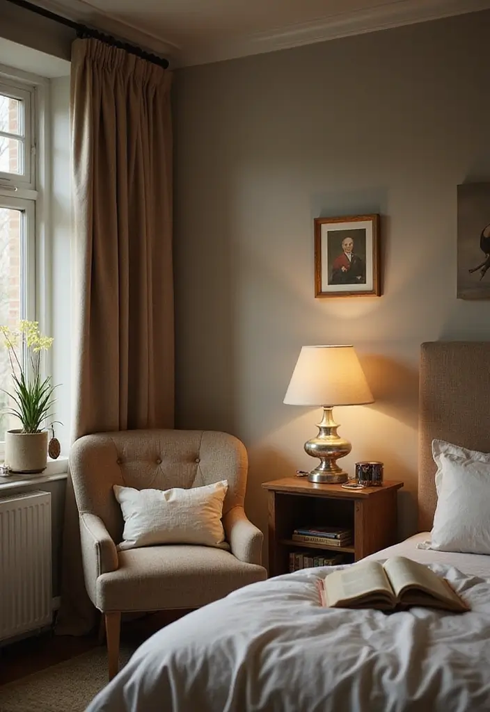 30 Calming Bedroom Ideas Inspiration for a Peaceful Retreat 22. Calm Reading Nook