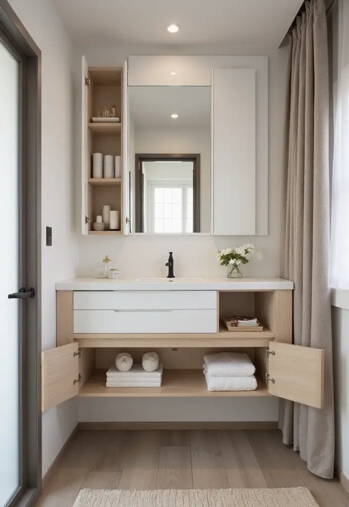 30 Dressing Table Ideas for Small Bedroom That Feel Glam Practical 2. Floating Vanity