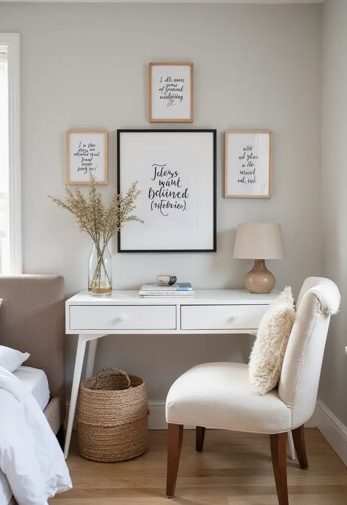 30 Dressing Table Ideas for Small Bedroom That Feel Glam Practical 30. Inspiring Quotes