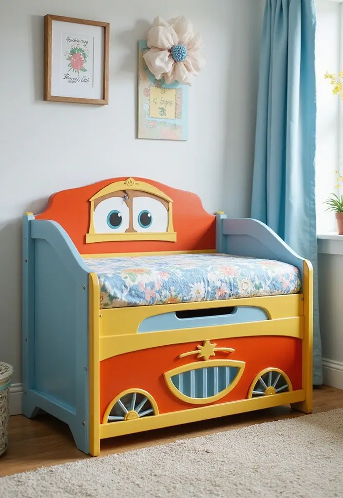 30 Hot Wheels Bedroom Ideas That Kids Will Love 27. Car Themed Toy Chests