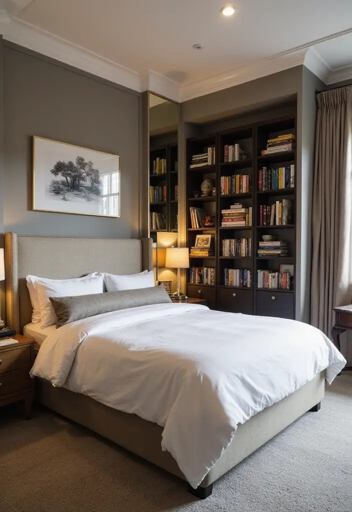 30 King Single Bedroom Ideas That Feel Spacious Functional 20. Decorative Room Dividers