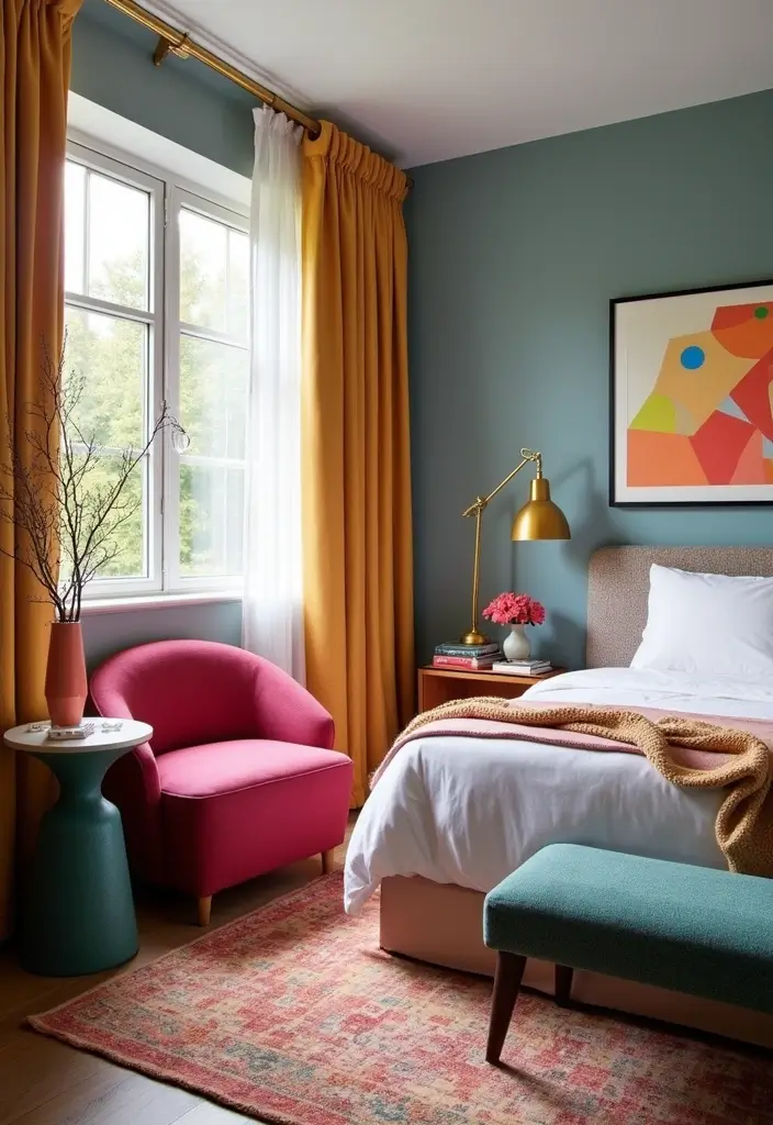 30 King Single Bedroom Ideas That Feel Spacious Functional 21. Accent Furniture Pieces