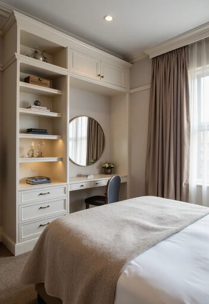 30 King Single Bedroom Ideas That Feel Spacious Functional 6. Built In Furniture