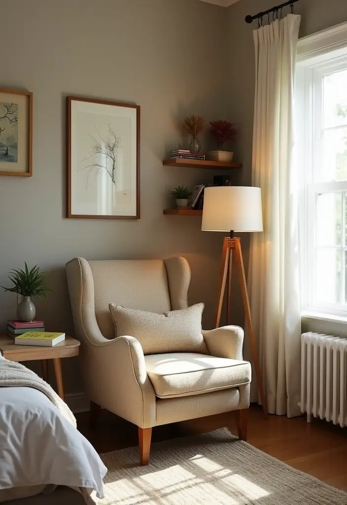 30 Mens Small Bedroom Ideas That Feel Minimal Masculine 10. Create a Cozy Reading Nook