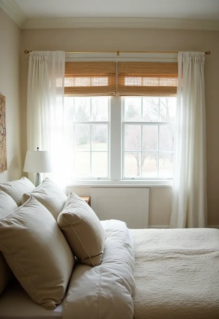 30 Mens Small Bedroom Ideas That Feel Minimal Masculine 15. Simple Window Treatments