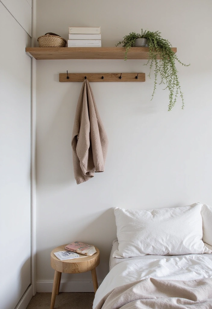 30 Mens Small Bedroom Ideas That Feel Minimal Masculine 20. Creative Wall mounted Solutions