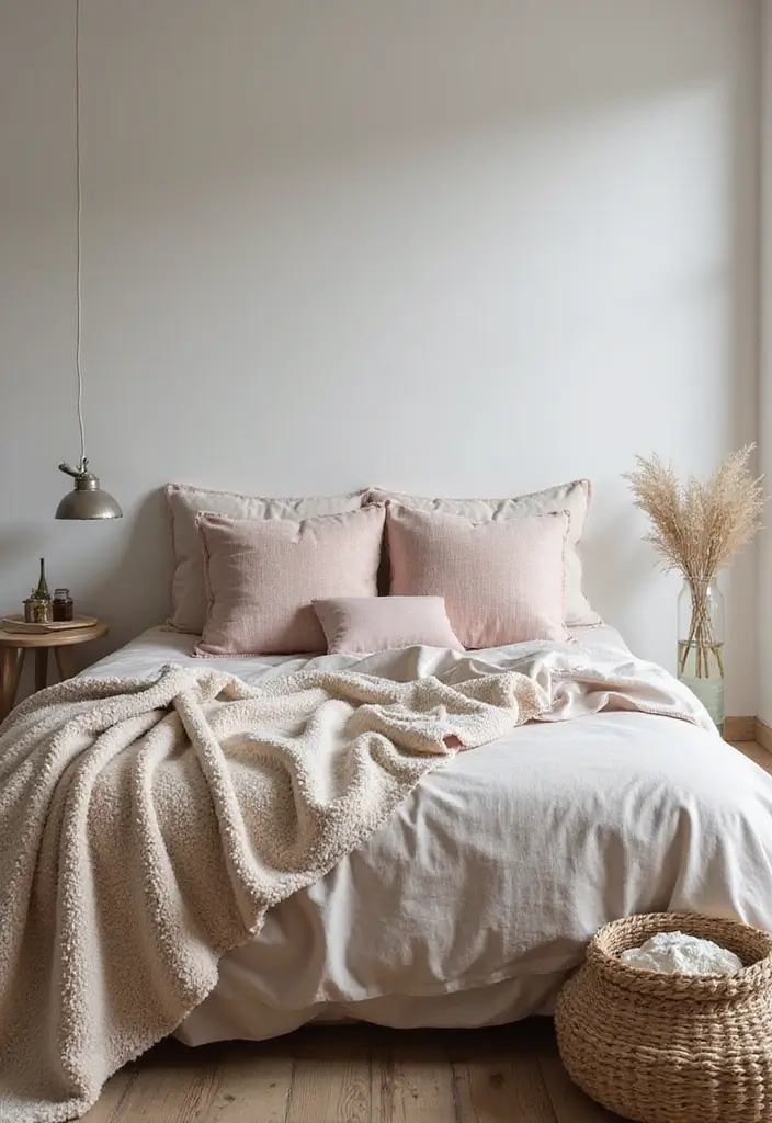 30 Mens Small Bedroom Ideas That Feel Minimal Masculine 26. Use of Soft Fabrics