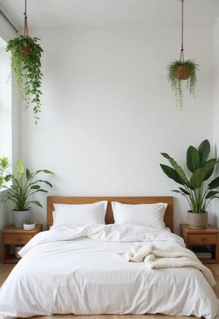 30 Simple Bedroom Decor Ideas That Feel Effortless Elegant 5. Indoor Plants