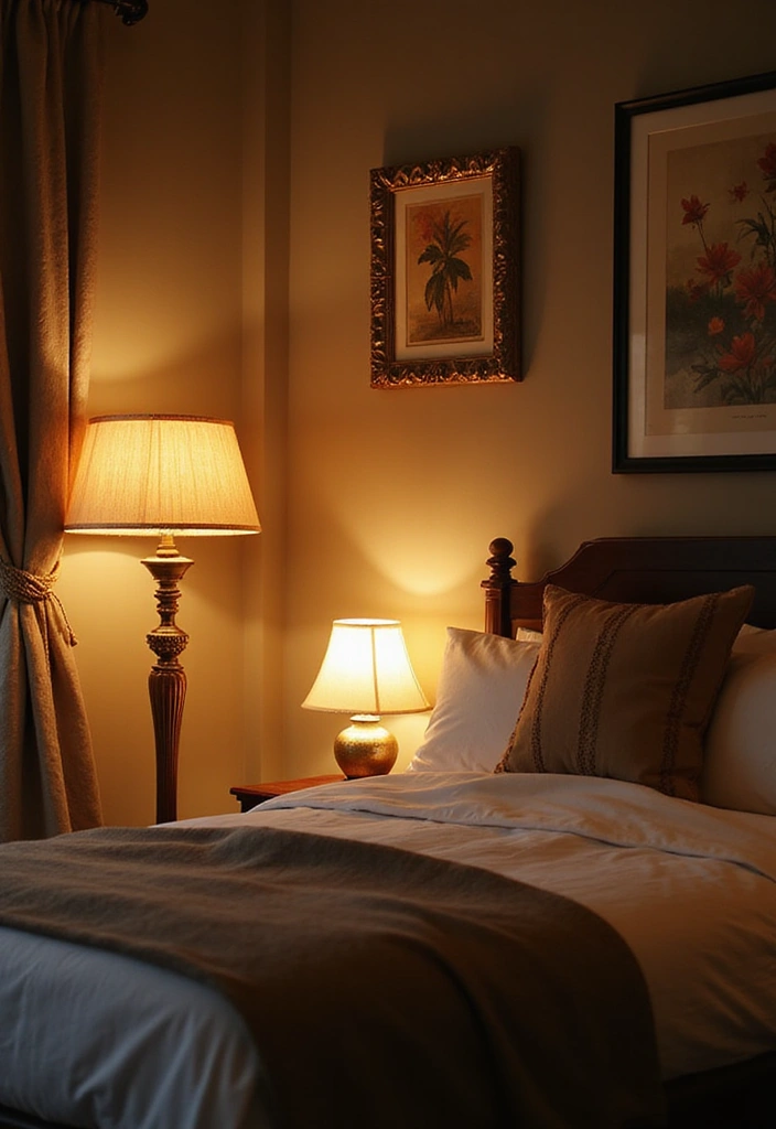 30 Simple Bedroom Decor Ideas That Feel Effortless Elegant 8. Elegant Lighting