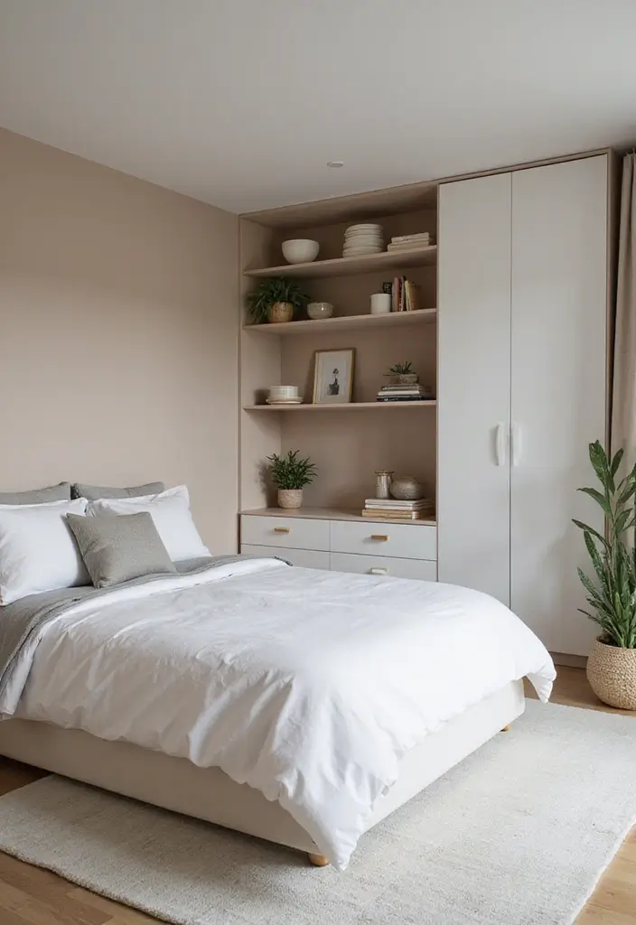30 Simple Bedroom Decor Ideas That Feel Effortless Elegant 9. Decluttered Spaces