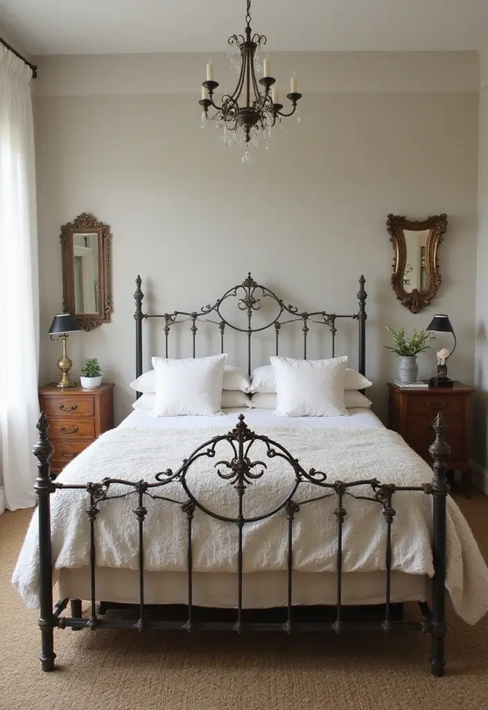 30 Wrought Iron Bedroom Ideas That Feel Vintage Strong 1. Elegant Wrought Iron Bed Frames