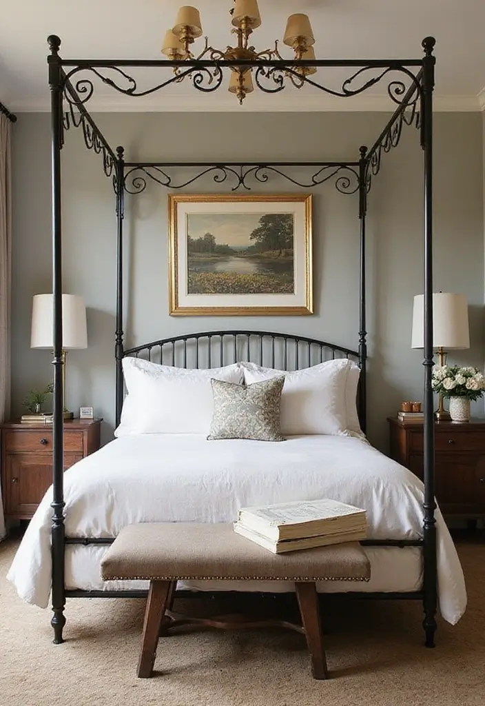 30 Wrought Iron Bedroom Ideas That Feel Vintage Strong 17. Wrought Iron Room Dividers