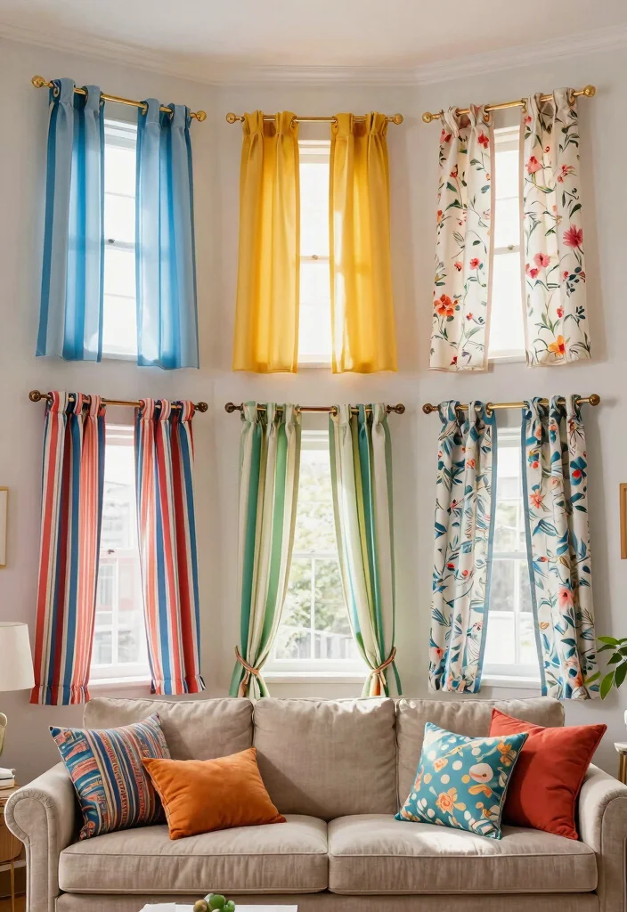 15 Curtains for Small Windows Living Room Ideas Space Smart 10. Eclectic Mix and Match 0
