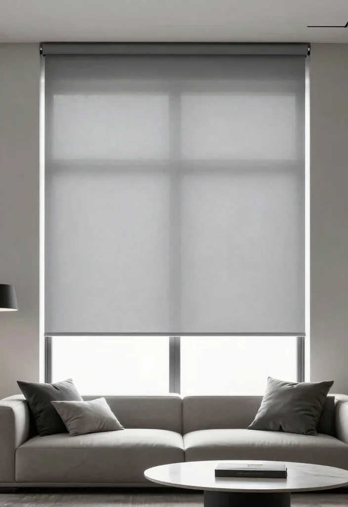 15 Curtains for Small Windows Living Room Ideas Space Smart 4. Minimalist Roller Blinds 0