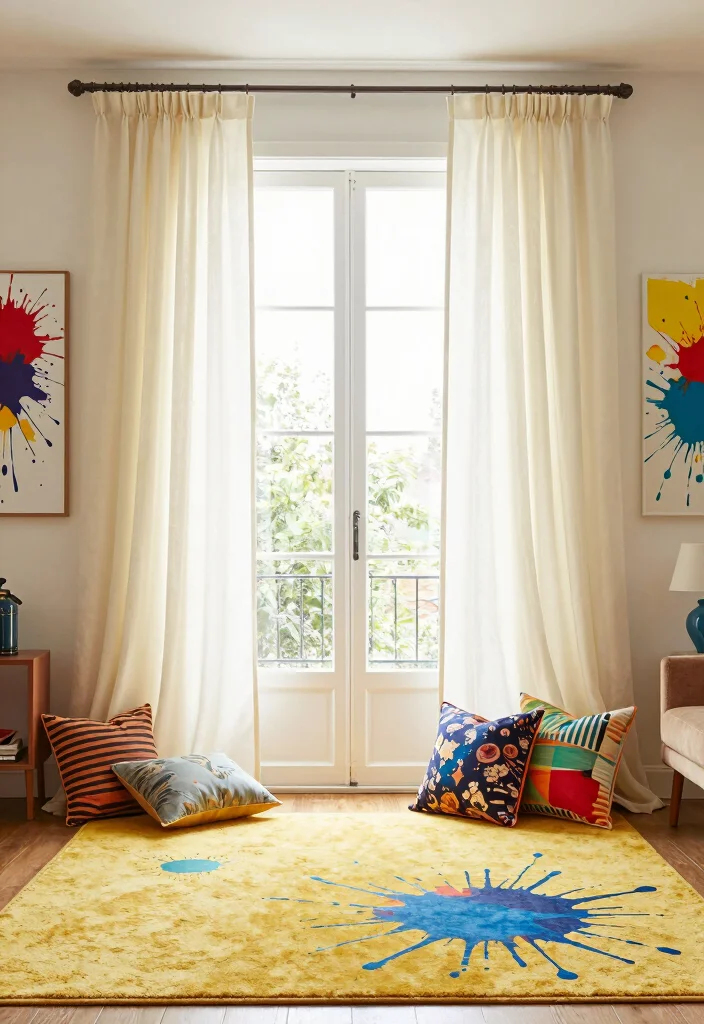 15 Ivory Curtains Living Room Ideas Soft Classic Elegance 8. Artistic Flair 0